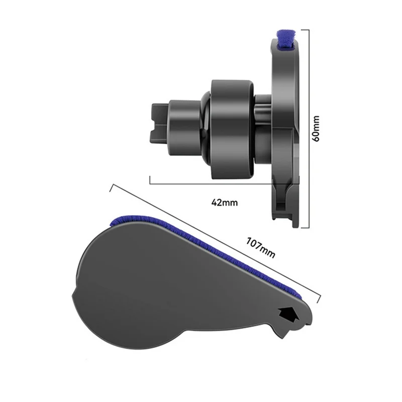 BAAO-ลูกกลิ้งแปรงบาร์End CapสําหรับDyson V6 V7 V8 V10 V11 เครื่องดูดฝุ่นอุปกรณ์เสริมกํามะหยี่นุ่มหัวดูดด้านข้างCo