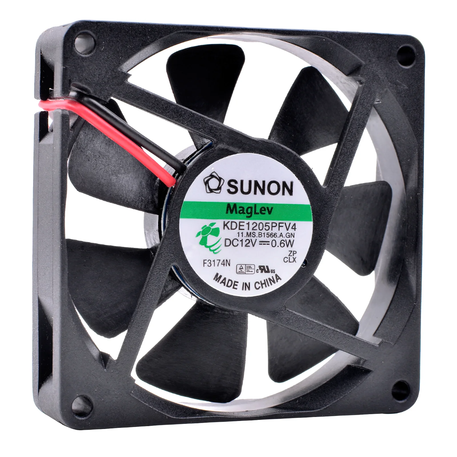 Sunon KDE1205PFV4 5Cm 5010 12V 0.6W Magnetische Ophanging Lager Stille Koelventilator