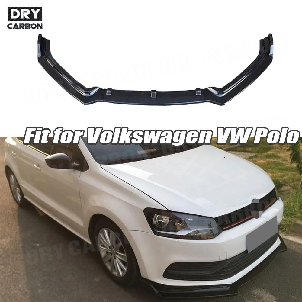 

Car Front Lip Bumper Spoiler For Volkswagen VW Polo Standard 2014-2018 Not for GT Head Bumper Chin Shovel Protector