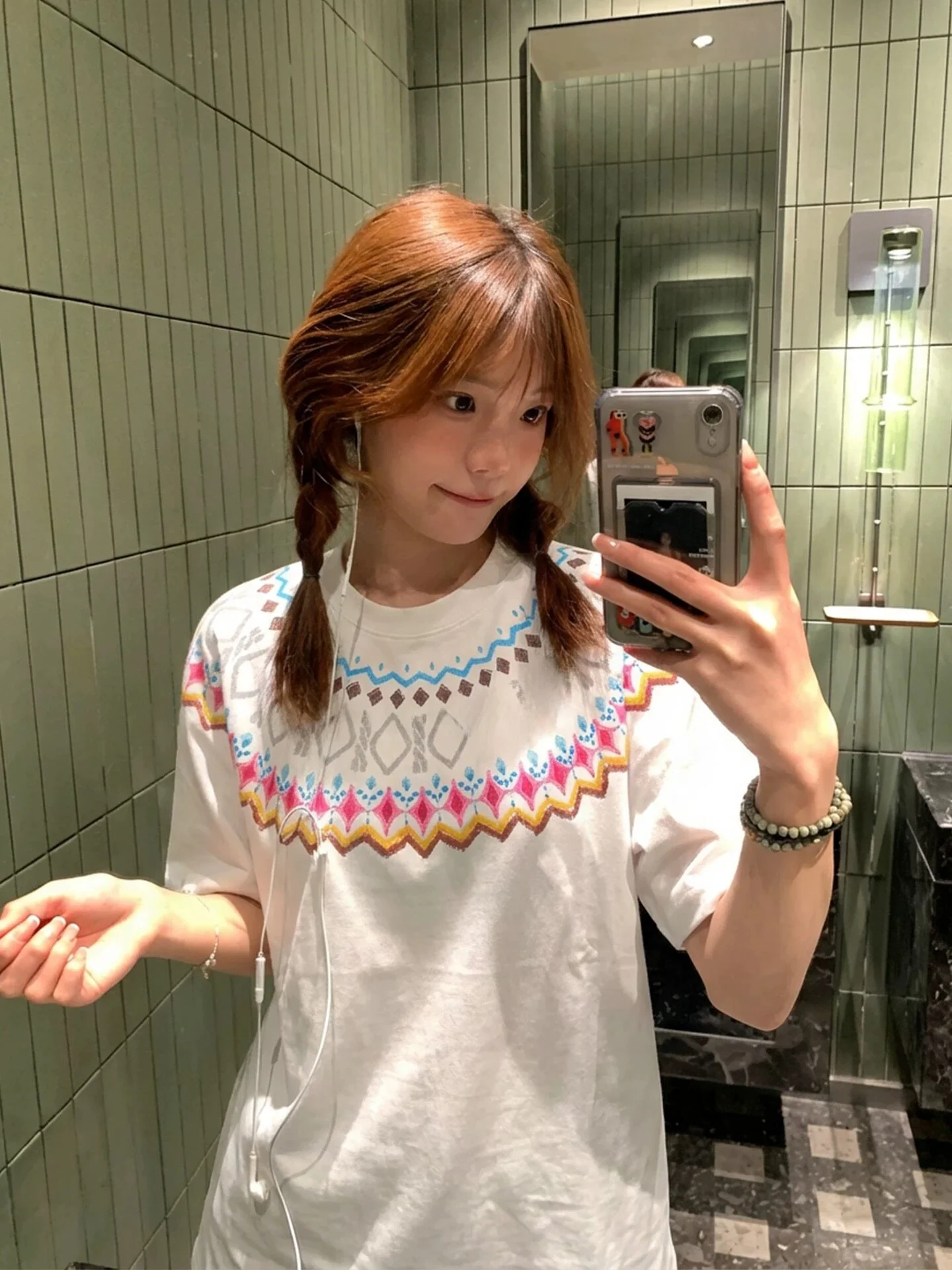 

White Cotton Short Sleeve T-Shirt Women's Loose Fit Summer New Style Student Fashionable Top Korean Style Commute Fashion