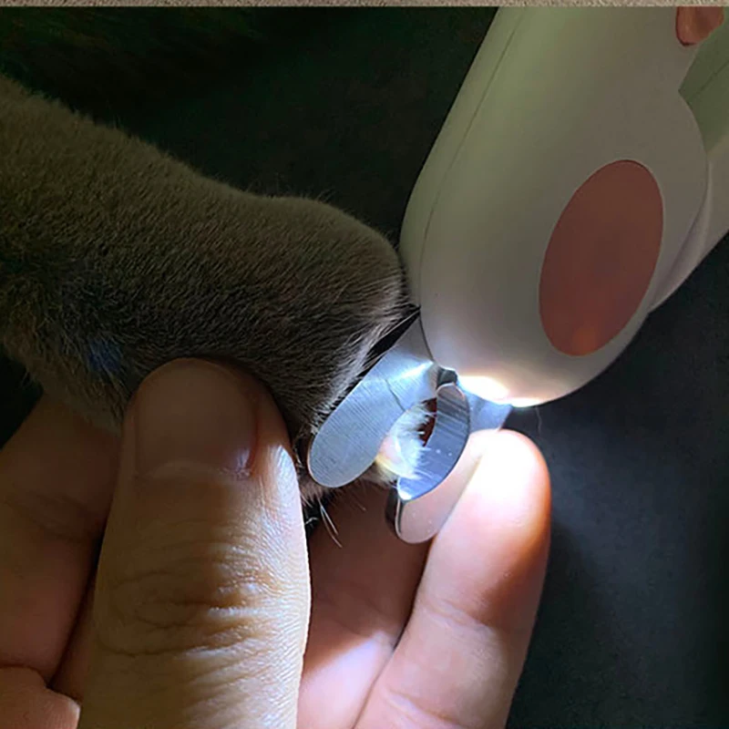 Profesjonalne nożyczki do obcinania pazurów dla zwierząt z oświetleniem LED, obcinaczki do paznokci dla kotów i psów, narzędzie, nożyczki, obcinacz do pazurów, nożyczki, artykuły dla zwierząt