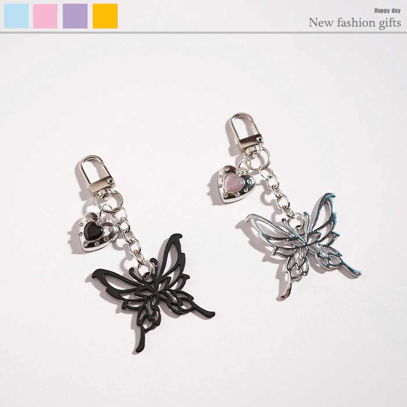 New Butterfly Keychain Pendant Creative, Unique Cute  Perfect Accessory For Teenage Girls' Bags Or As A Gift