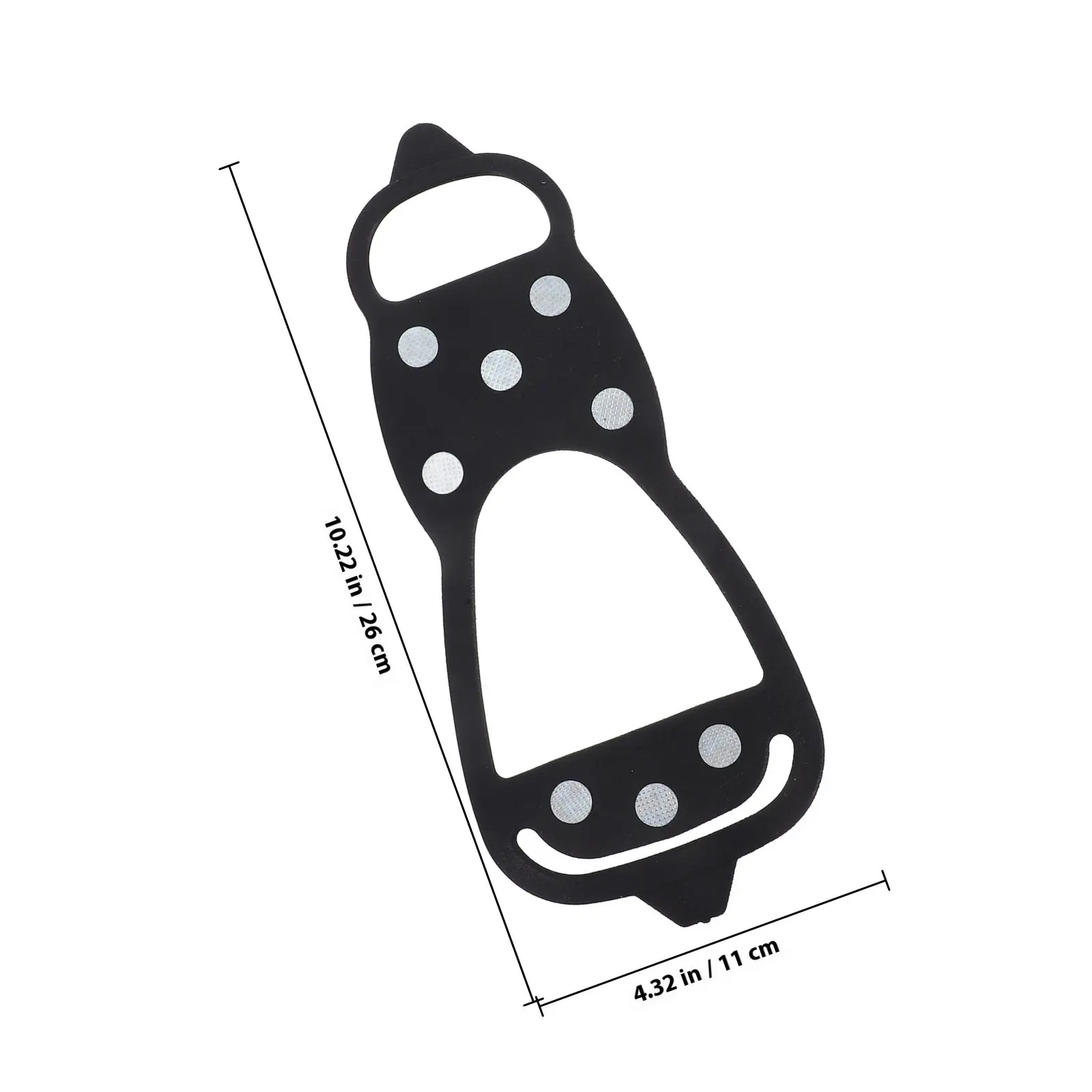 2Pairs Ice Traction Cleats Anti Slip Shoe Studs Outdoor Safe Grips for Hiking Fishing Walking Climbing Mountaineering 40-45