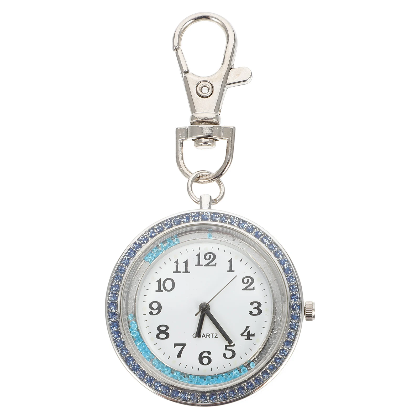 Rhinestone Hanging Doctor Watch Keychain Accessory Quartz Doctor Quartz Pocket Watch Student Nurse Gift Stainless Glass