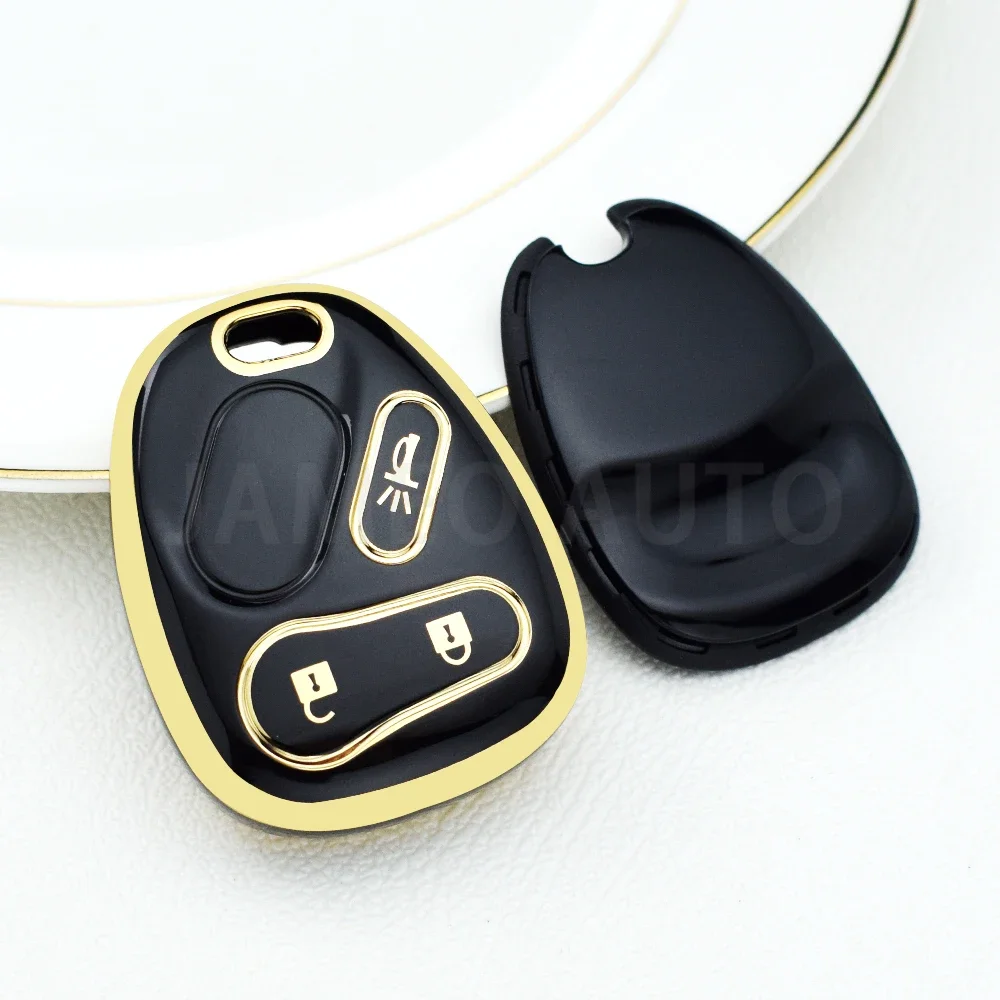 For Chevy Tahoe Suburban Silverado Avalanche Equinox SSR / GMC Sierra Yukon / Buick  2003 2004 2005 2006 Car Key Case Cover