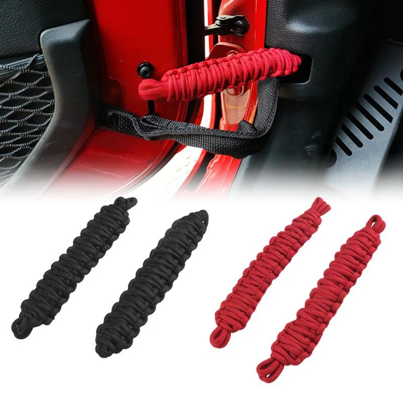 

Suitable for Jeep Wrangler Door Limit Straps Braided Ropes Modification Accessories *2 for Off-Road Vehicle Modification