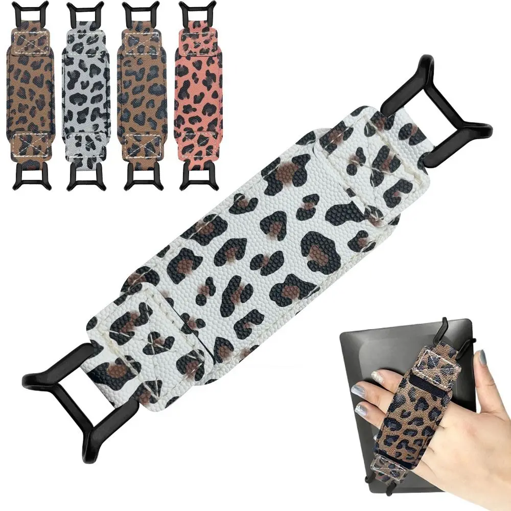 

Leopard Print Tablet Hand Strap PU Leather Elastic EReader Holder Security for Kindle/Kobo/Voyaga/Lenovo/Sony 6-8" E-Book Tablet