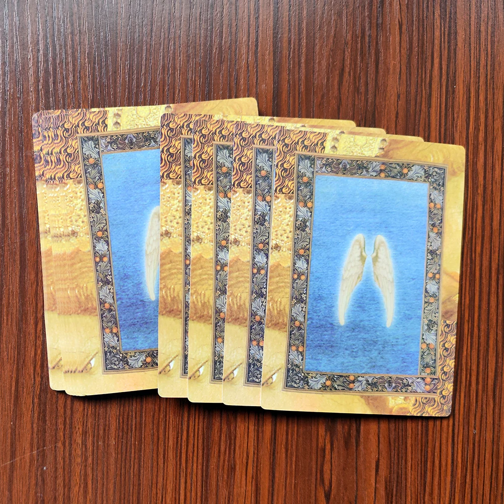 بطاقات الشفاء مع الملائكة أوراكل 44 بطاقة سطح مع كلمات رئيسية، حجم 4.72 × 3.43 بوصة الإصدار الإسباني، محاصر مع دليل PDF