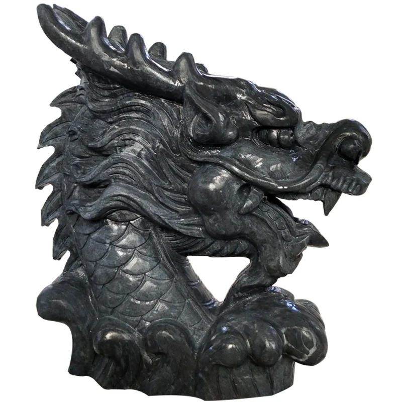 

Stone spray faucet flowing water white marble outdoor villa Chinese courtyard garden landscape sunset red fish pond ornament