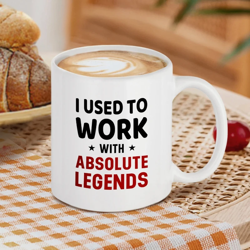 

Керамическая кофейная чашка с абсолютной легендой для женщин, офисный аксессуар, удача, новая работа, колега