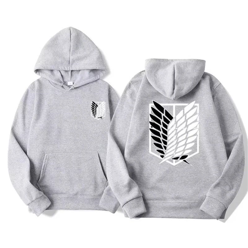 Attack on Titan Men's Hoodies Anime Hoodies Men and Women Streetwear Pullover Harajuku Shingeki No Kyojin Hoodies Sweatshirt