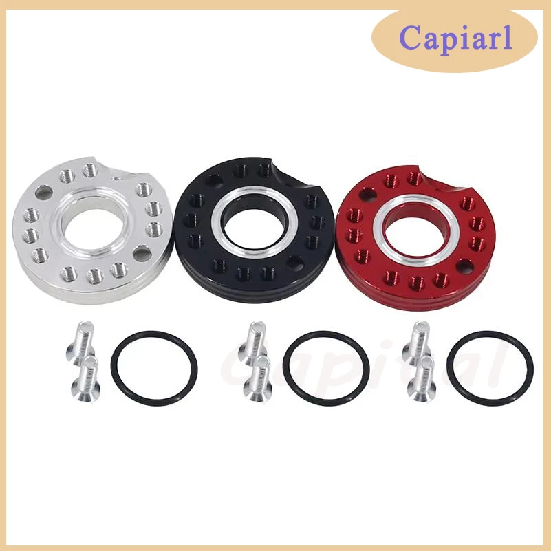 Carburetor 22mm  Motorcycle ATV CNC Carburetor Intake Manifold Adjuster Universal Flange Spinner Plate Adapter for Honda Kawasa