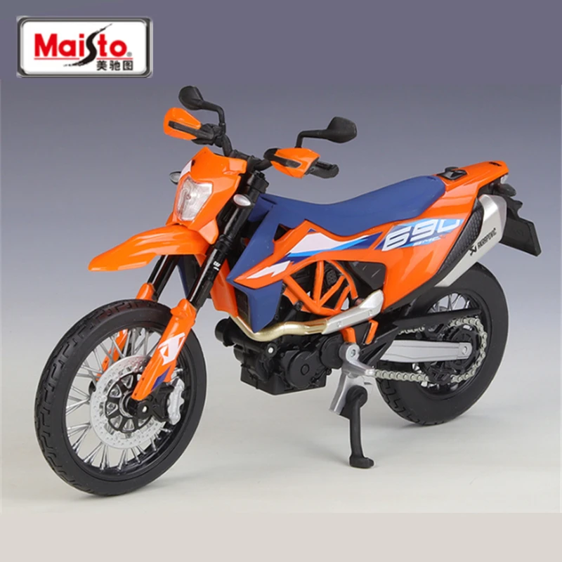 

Maisto 1:12 KTM 690 SMC R 2023, модель гоночного мотоцикла из сплава, литье под давлением, металлическая модель мотоцикла повышенной проходимости, имитация подарков для детей