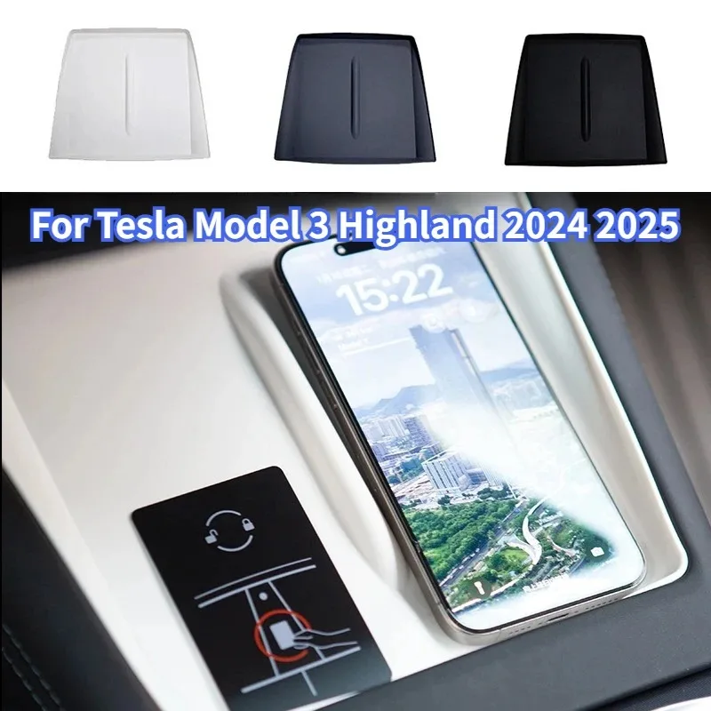Wireless Charge Protection Pad for Tesla Model 3 Highland Model Y Juniper Car Wireless Charging Silicone Mat Car Accessories