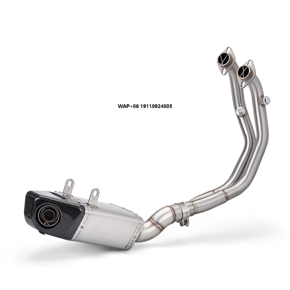 

Leoncino 500 BJ500 New Motorcycle Exhaust System with Carbon Fiber Tip Muffler Pipe Front Link Modification