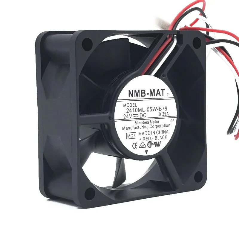 Per NMB 2410ML-05W-B79 6025 60mm X 25mm DC 24V 0,25A Ventola di raffreddamento ad alta velocità con applicazioni di allarme industriali e inverter