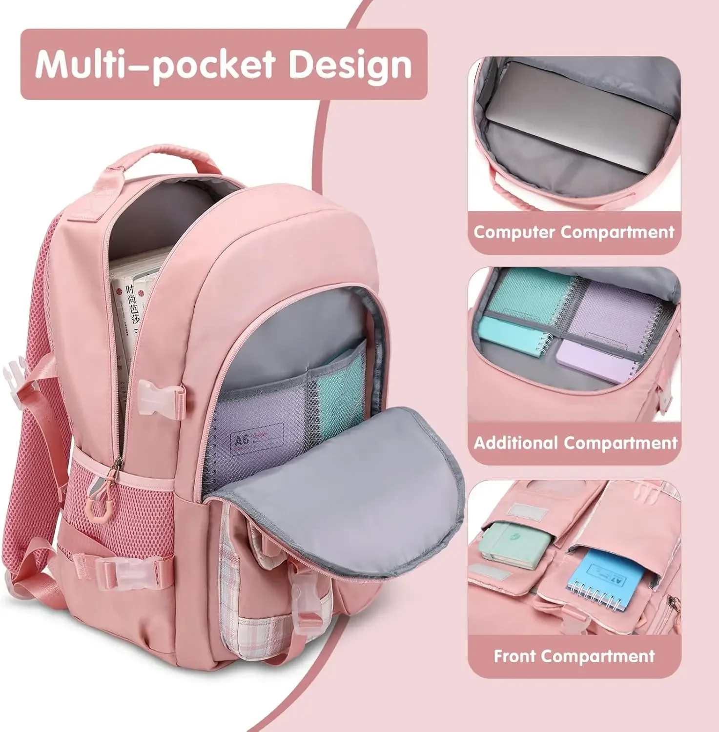 Kép 4: Hátiszák számára lányok - bookbag backpacks Iskolatáska számára lányok gyerekeknek Fiatalos Nők Alkalmi utazási daypacks - Iskola Olvasottság Alapfokú Közép