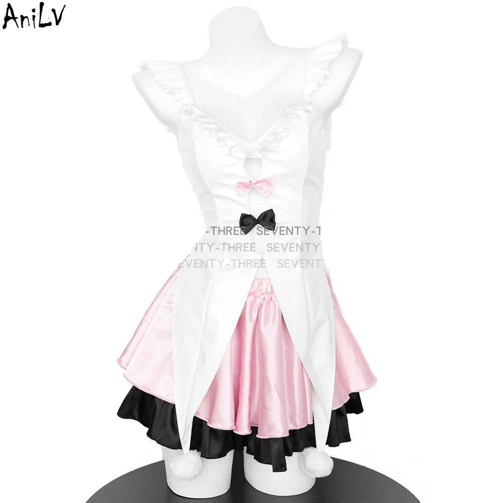 AniLV Cartoon Park Celebration Show Performance Costumes Women Fairy Maid Uniform Clothes Cosplay