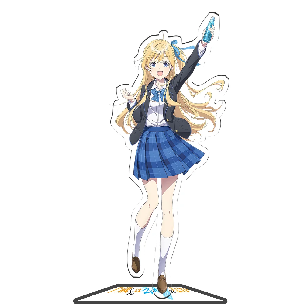 Anime Chitose Is In The Ramune Bottle Acrylic Chitose Saku Stand Figure Display Cosplay Charm Desktop Model Plate Christmas Gift