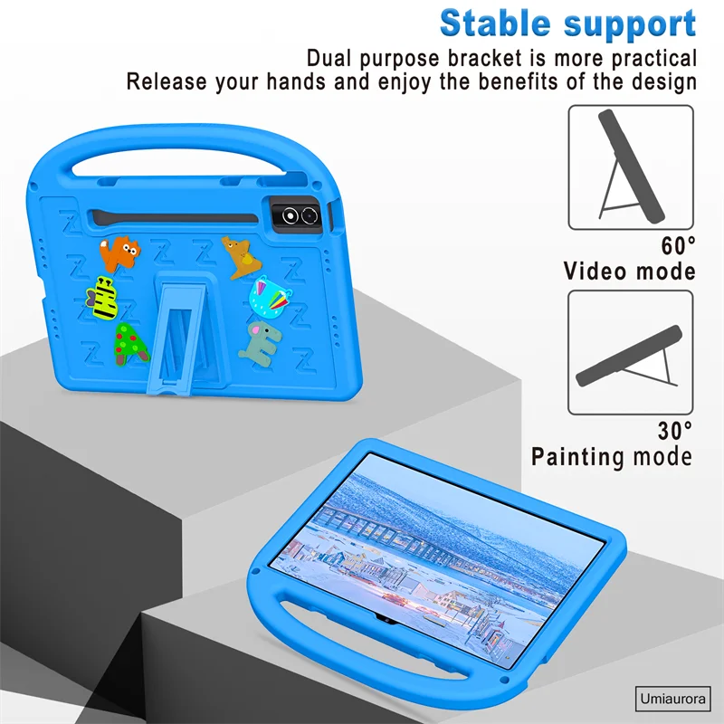 

For Lenovo Idea Tab Pro P12 12.7 inch TB370FU Yoga Pad Pro 12.7 TB373FU TB375FC Kid Shockproof EVA Tablet Case Stand Cover Funda