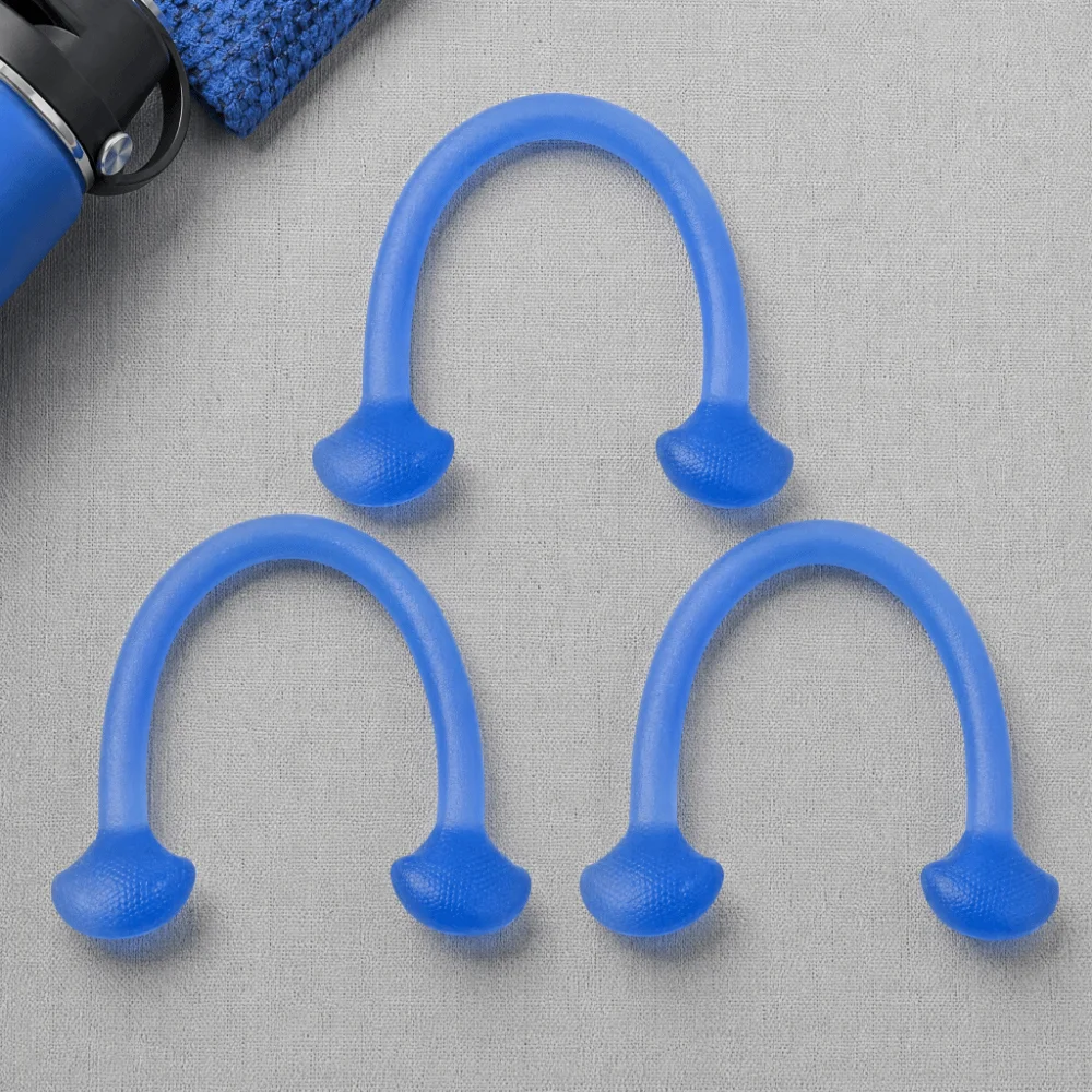 3pcs Multifunctional Chest Expander Strap 10lbs Tensile Strength Elasticity Resistance Band Solid Green Adjustable Length