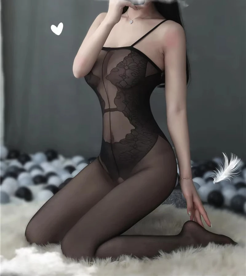 

Hot Fishnet Sexy Lingerie Mesh Bodystockings for Women Hot Erotic Lingerie Sexy Open Bra Crotchless Babydolls Bodysuits Female