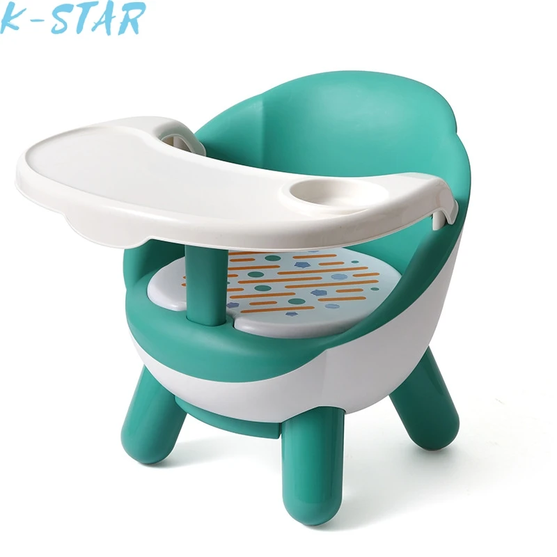 

K-STAR Creative Solid Small And Cute Multifunctional Backrest Environmental Plastic Baby Dining Chair New Hot Sale Dropshipping