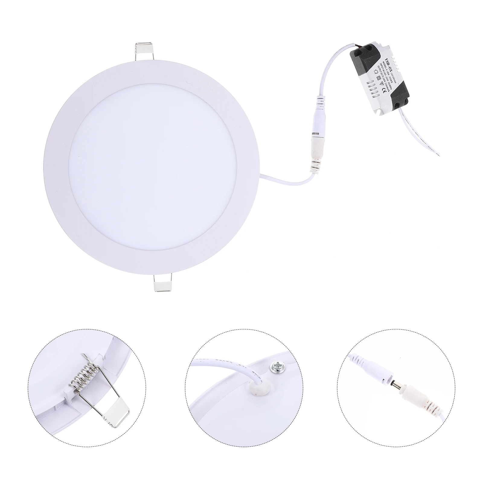 

Ultra-Thin Recessed Led Downlight Round Embedded Ceiling Light Dimmable Bathroom Shower Light For Living Room Warm White