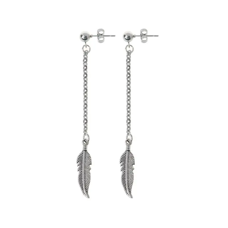 E15E Exquisite Tassel Chain Drop Earrings All-match Earrings for Teenager Adult