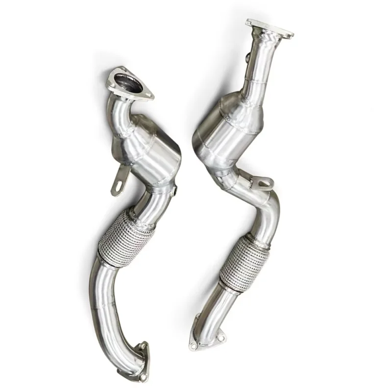 High performance exhaust downspout suitable for Porsche Cayenne 957 3.6/4.8T exhaust catalytic conversion system