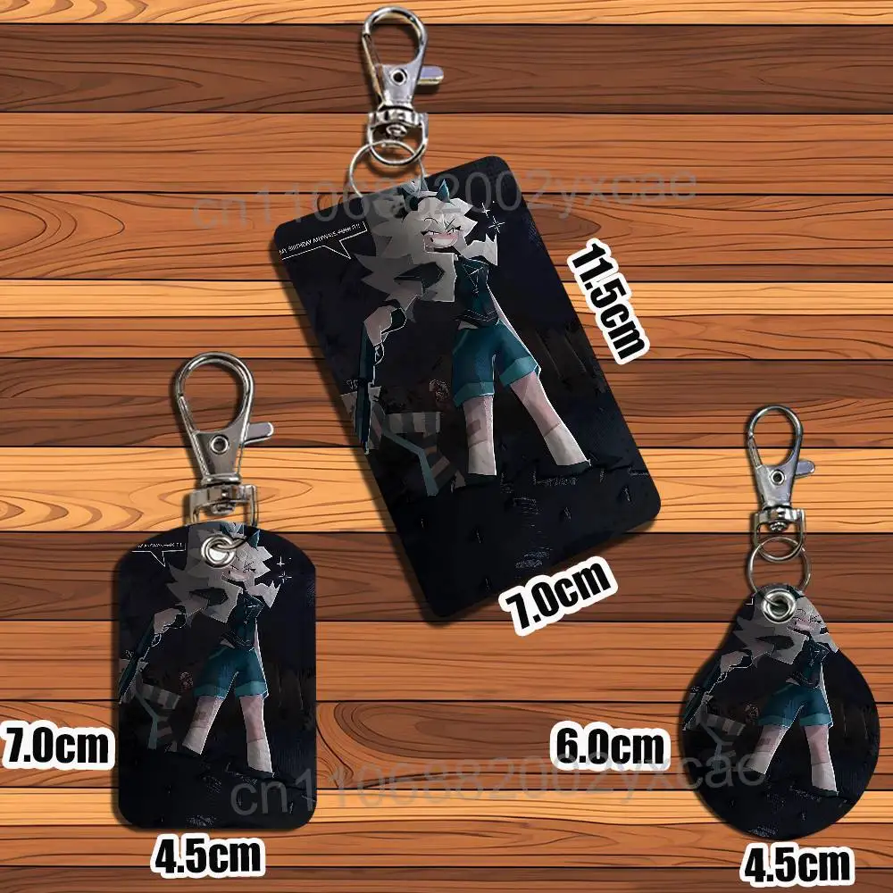 Mister Barrel Katieverse FPE Leather Keychain Badge Holder with Lanyard - ID/Access Card Holder, Key Ring Accessory, Gift Option - view 3