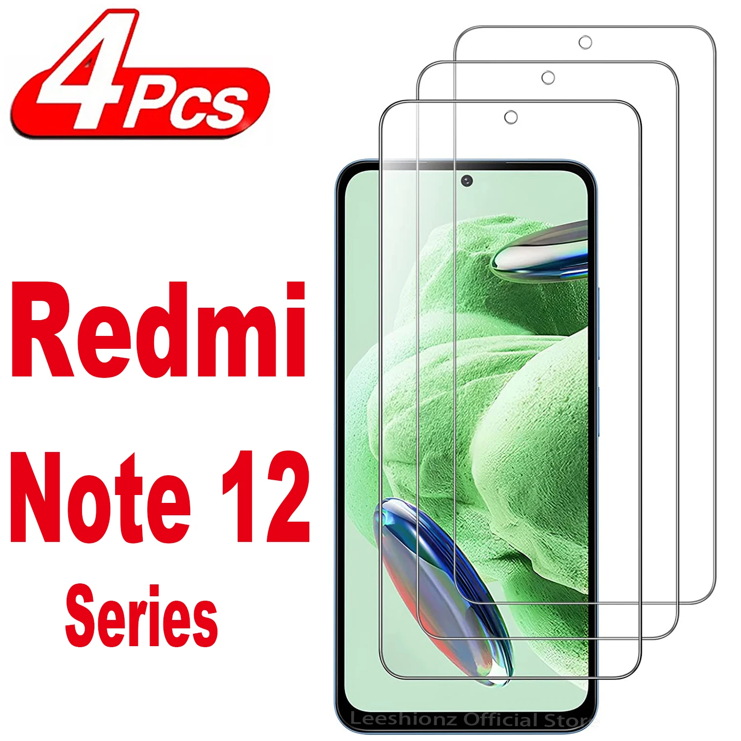 Película protetora de tela de vidro temperado para xiaomi redmi nota 12 pro turbo 12s, 2/4pcs