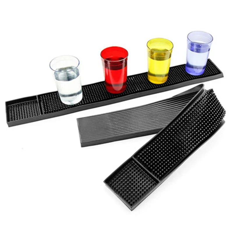 Coffee Bar Mat Rubber Anti-Slip PVC Pad Drip Mats Waterproof Heat Resistant Durable Drain Kitchen Placemat Barista Accessories