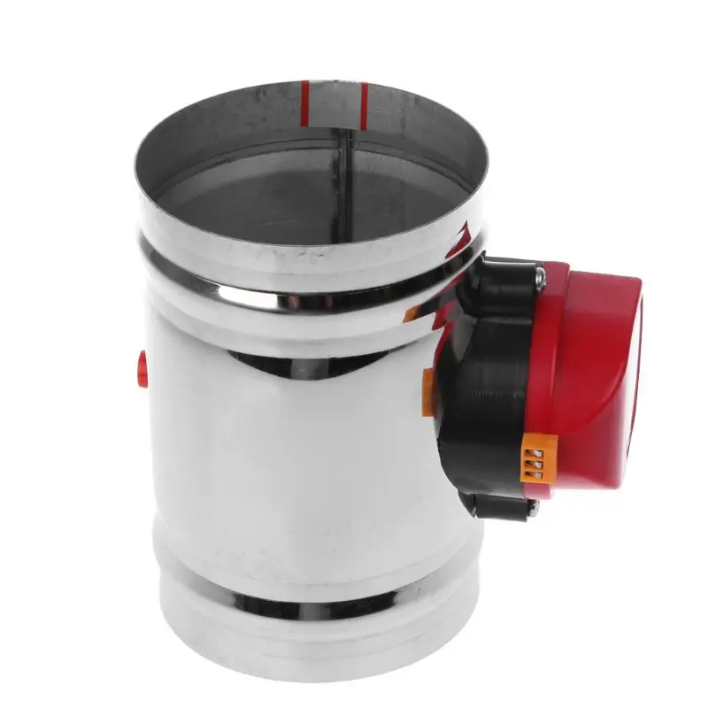 220V Stainless Steel Electric Damper Check Valve 100mm Air Volume Control Valve For Ventilation Pipe