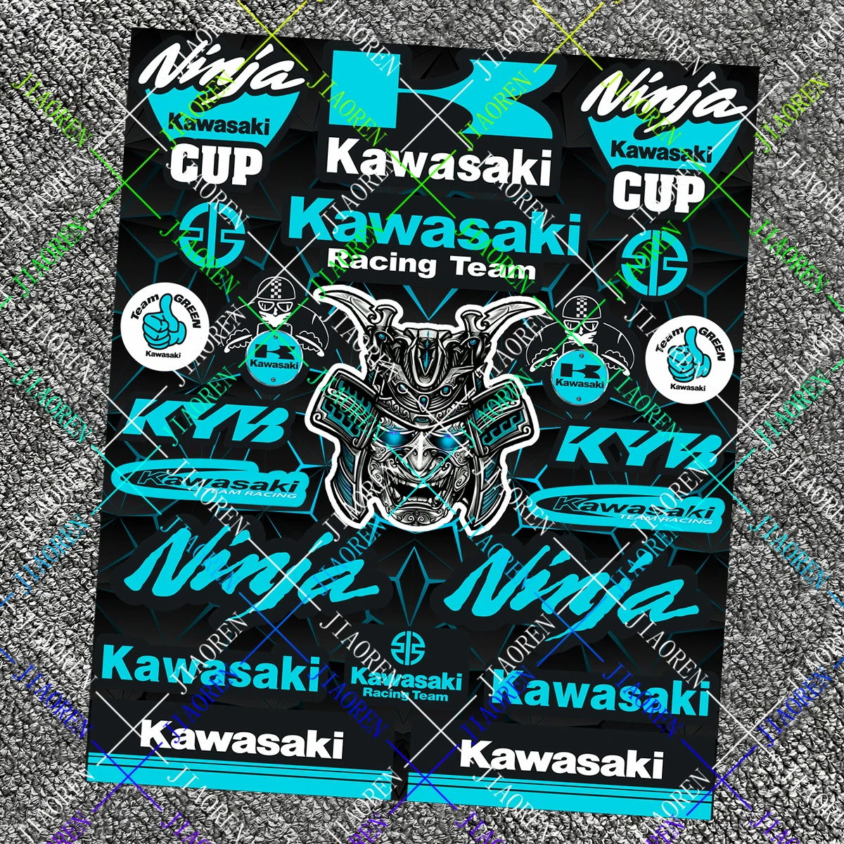 

Reflective Kawasaki Ninja Sticker Tank Helmet Decal For Ninja 650 400 Zx6r Zx9r Zx10r Zx12r