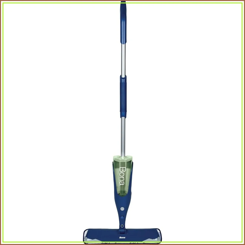 Multi-Surface Floor Spray Mop with Cleaning Solution & Washable Microfiber Pad - for Stone, Tile, Laminate, Vinyl