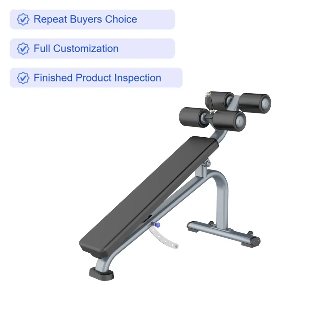 Newly Upgraded Adjustable Steel Reclining Stool Commercial Fitness Equipment With Safety Features, Eco-Friendly