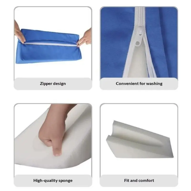 1 Stück Schrägzug-Kissen aus Schaumstoff zur Positionierung und Erhöhung des Arms im Bett, Pflegegerät, erhöhte Keilkissen für gebrochene Arme – Detail 7