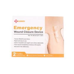 1Box 6X7CM Zipper Band-aid Painless Wound Bandage Closure Device Suture-free Wound Dressing Patches Zip Suture Band Aid