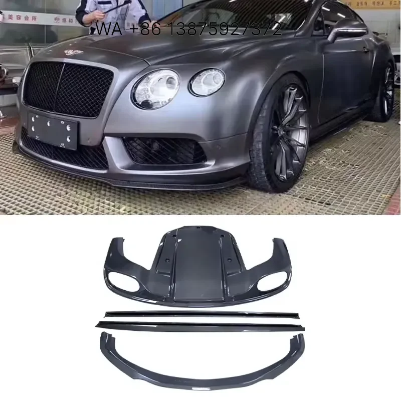 Wmwmnu New Carbon Fiber Aerokit for GT V8S Tuning Body Kit with Wind Spoiler 2016-2019