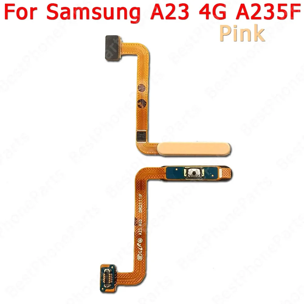 Sensor de huellas dactilares, nuevo escáner de huella dactilar, Cable flexible para Samsung Galaxy A24 4G A23 5G, piezas de repuesto de llave de retorno