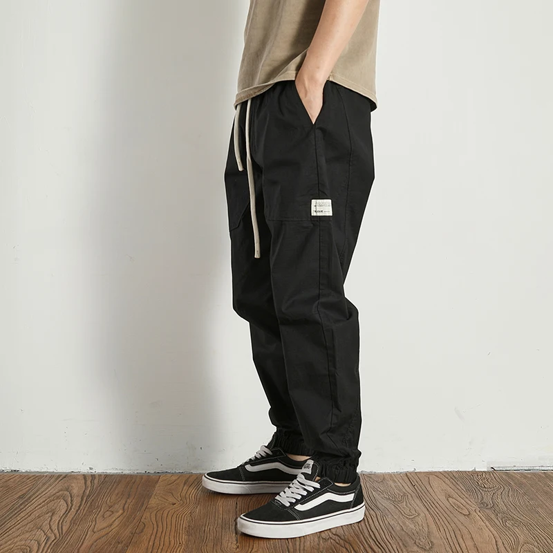 Летние быстросохнущие и устойчивые к царапинам тканевые обвязки для ног повседневные брюки мужские карго с подставкой эластичная Удобная Талия b