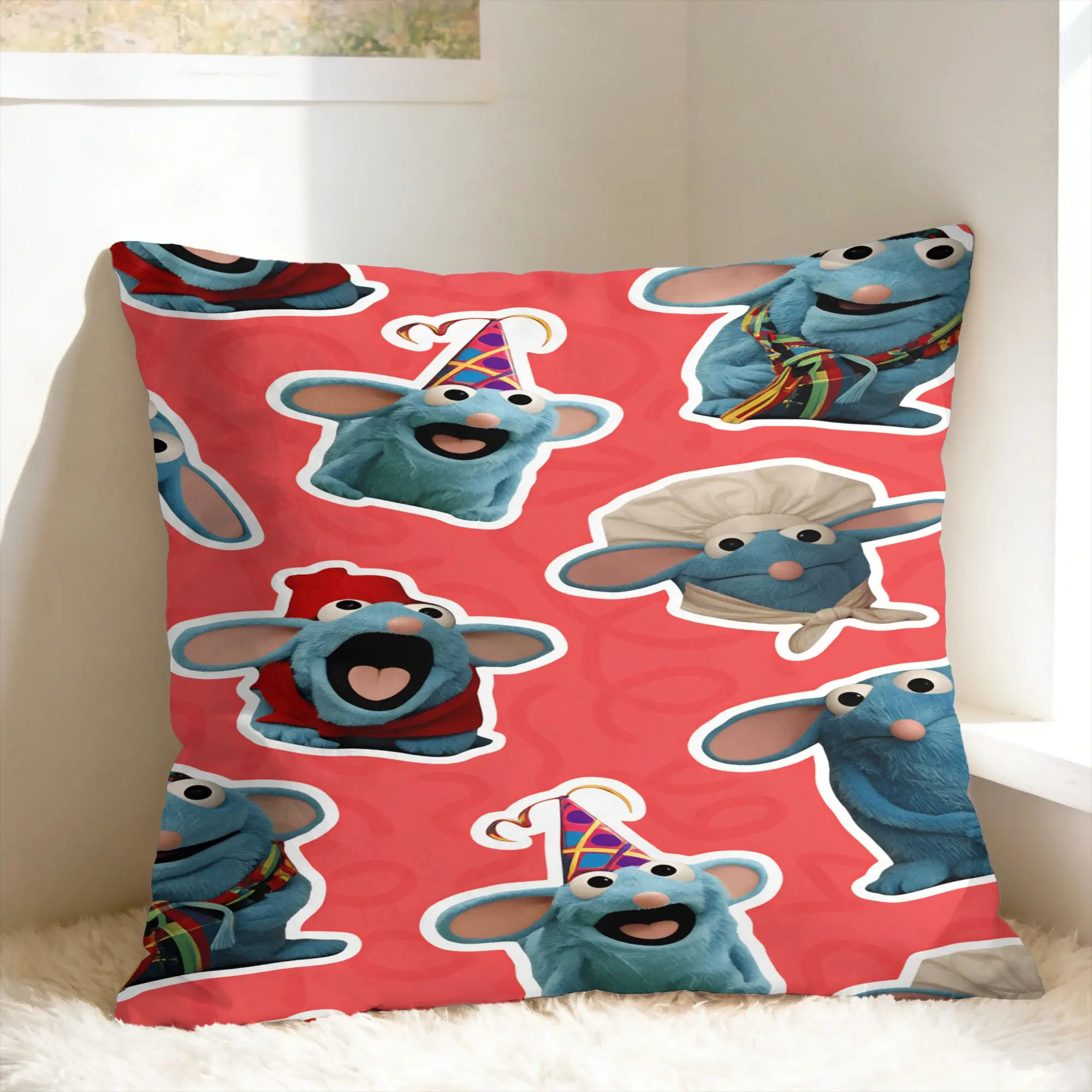 Tutter- B-Bear In The Big Blue House Pillow Case  Comfy Pillow Cover Morden Pillowcases For Living Room Chair