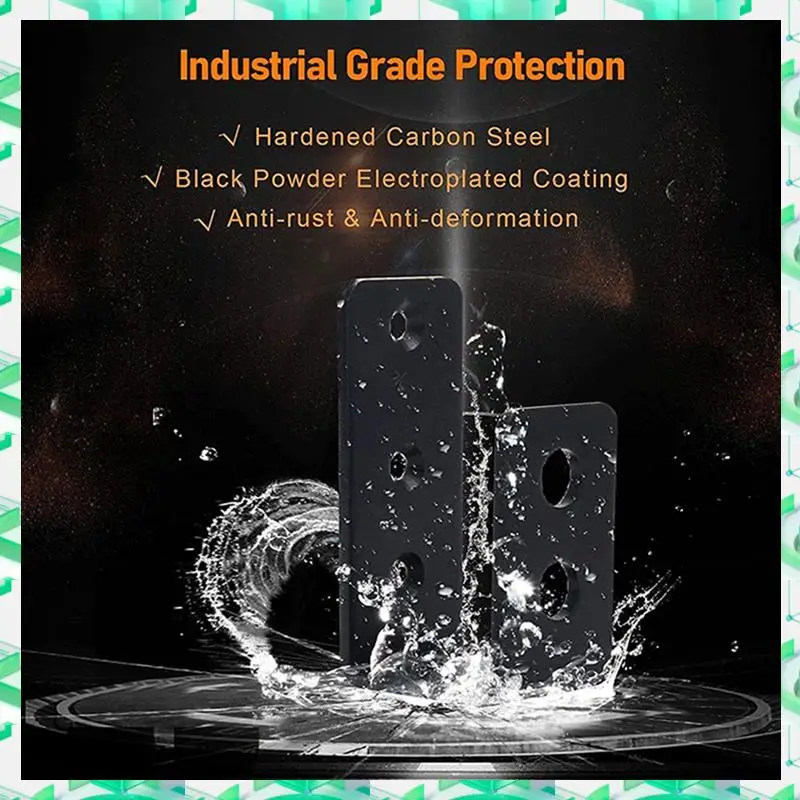 2 Pieces 2Inch X 4Inch Door Barrier Clips Heavy Duty Open Rod Bracket U Shape Bracket For Barn Shed Garage Gate Easy To Use