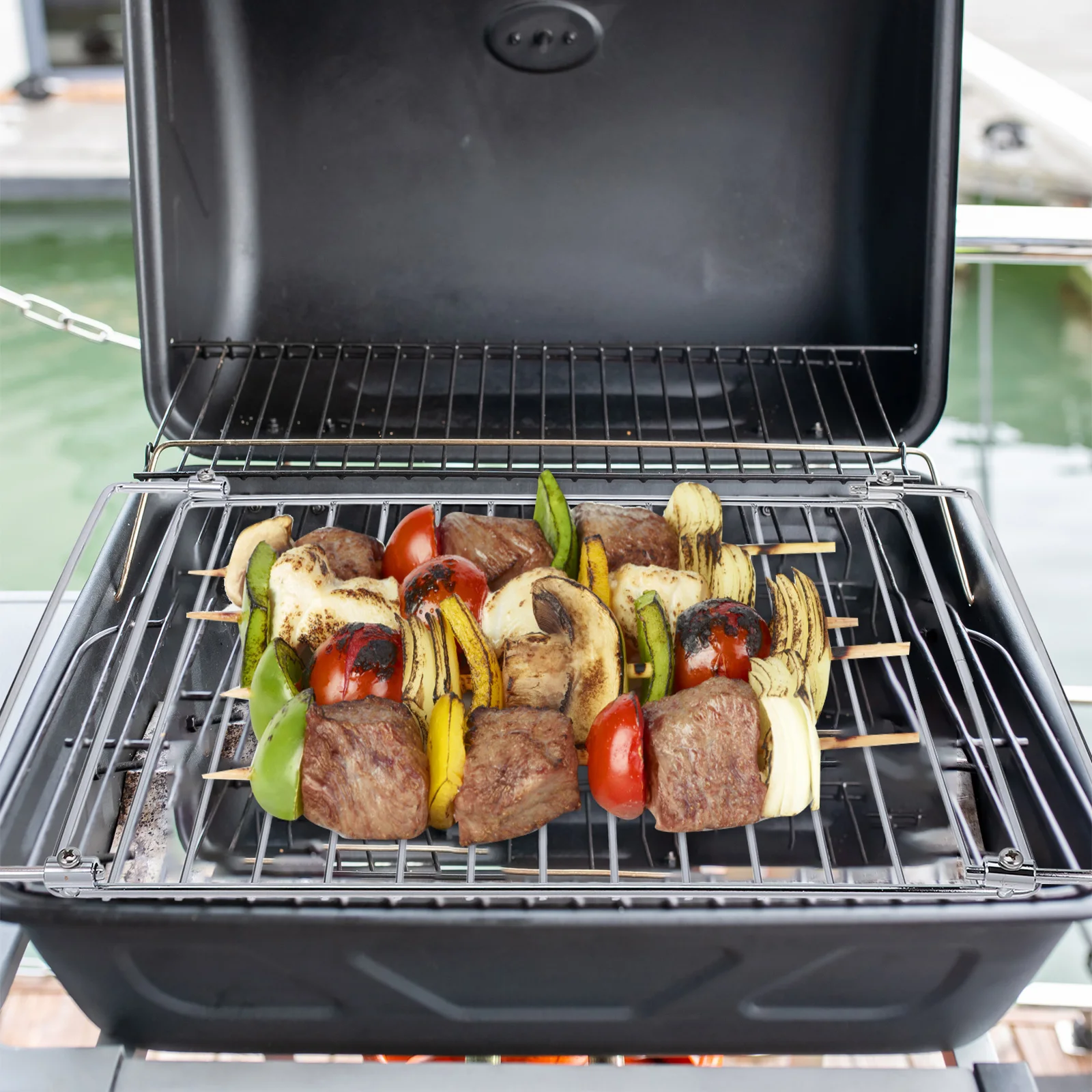 

Barbecue Grill Net Extendable Adjustable Large Grate Electric Oven BBQ Rack Wire Cooling