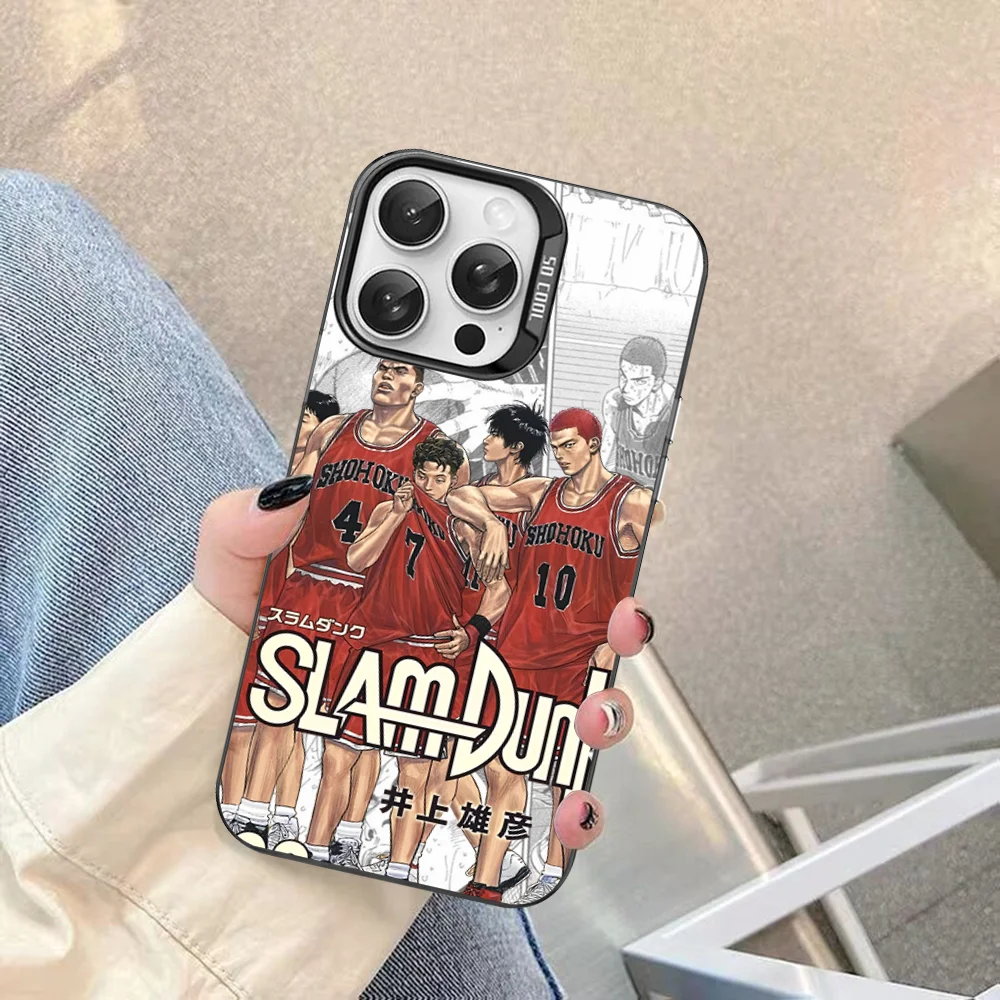 S-Slam D-Dunk Anime Phone Case For iPhone 16 15 14 13 12 11 Pro Max X XR XSMAX Matte Shockproof Back Cover