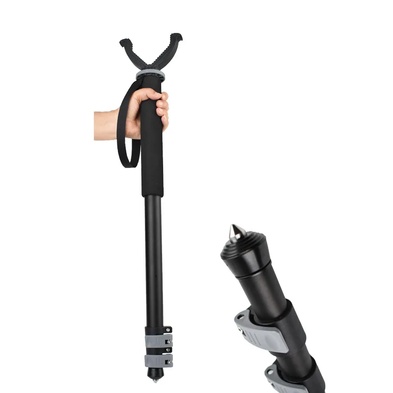 

Single leg shooting stand, outdoor three section retractable hunting practice, shooting assistance