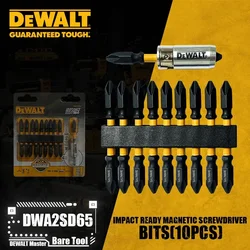 Dewalt Dwa2sd65 Slagklaar Magnetische Schroevendraaierbits 10 Stuks Elektrische Gereedschapsaccessoires