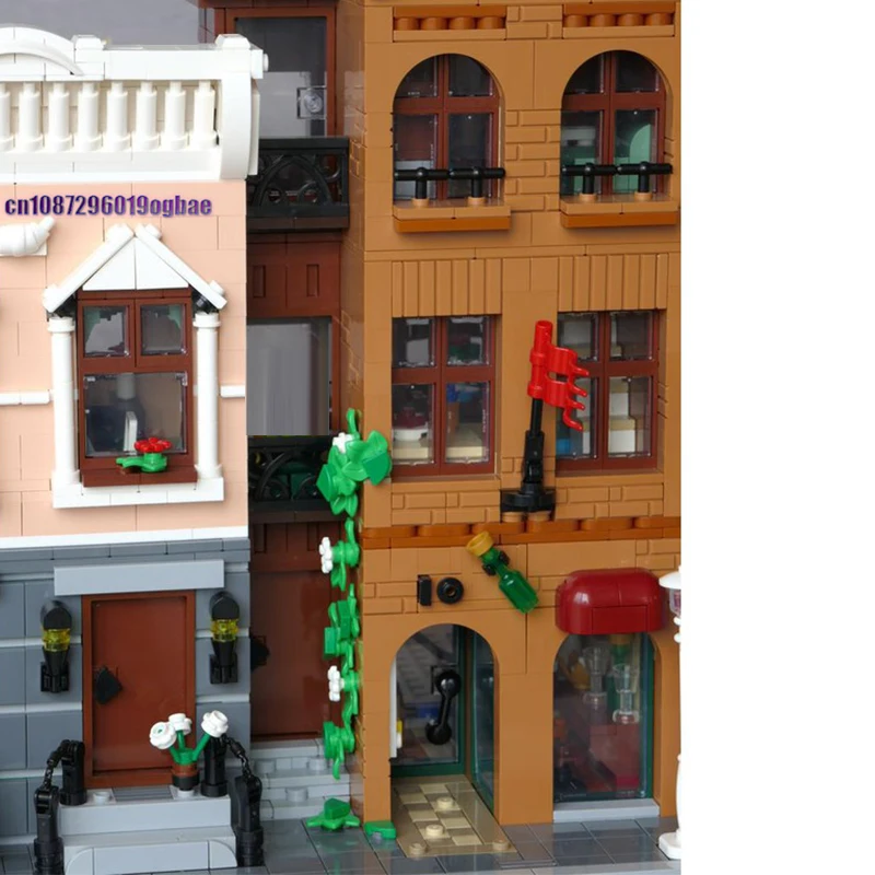 NEUE 2527PCS Stadt Heißer Verkauf Street View Modulare Wohnung und Wein Shop modell DIY kreative ideen ChildToy Geschenk block MOC-10297