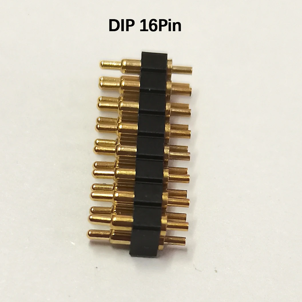 1 Stück DC-Stecker Pogo-Pin-Verbinder SMT DIP 2,54 mm Rastermaß 2345681012141620-Pin Doppelreihiger Federkontakt PCB Batterieladung – Detail 23